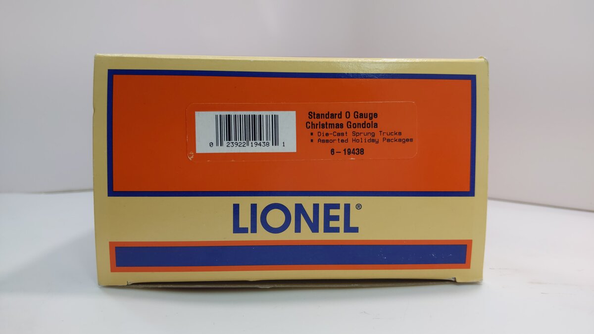 Lionel 6-19438 Standard O Gauge Christmas Gondola #9820 LN/Box