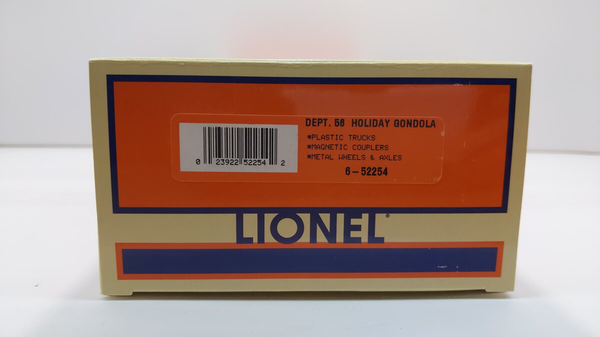Lionel 6-52254 O Dept. 56 Holiday Gondola #6462-56 LN/Box