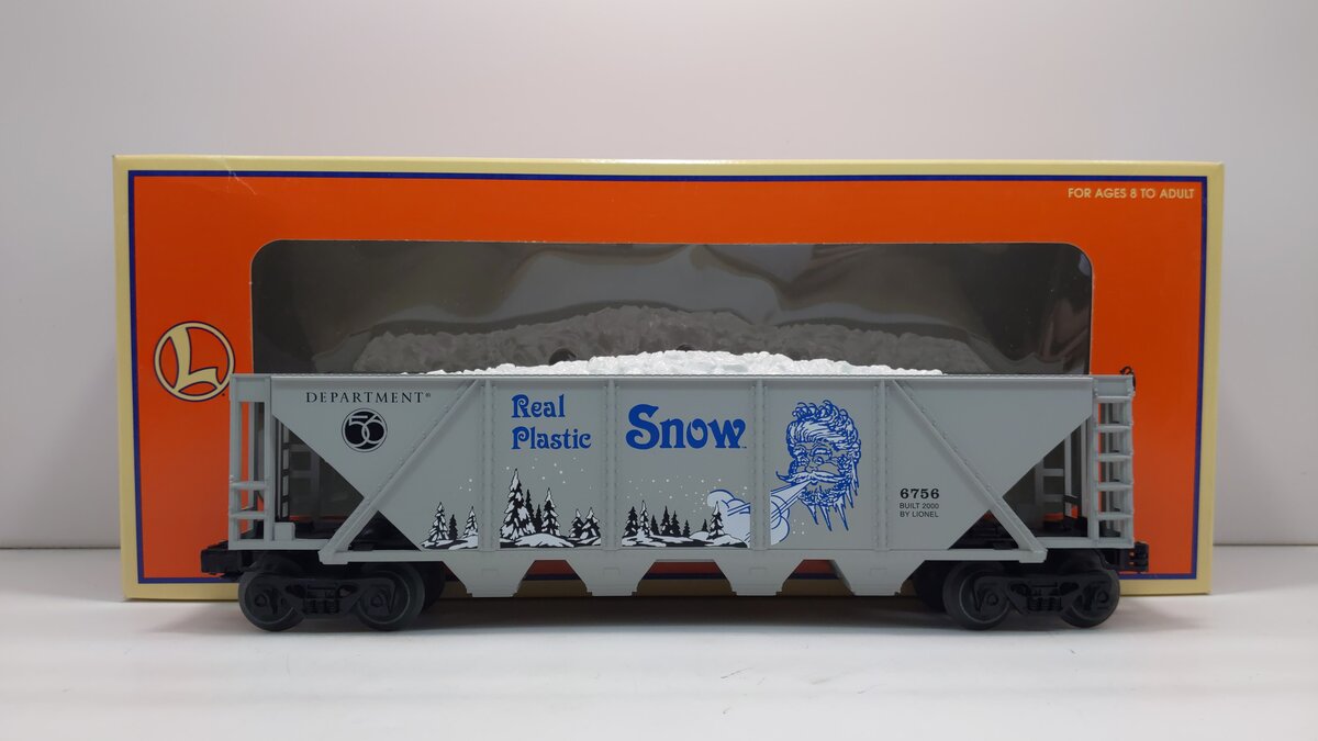 Lionel 6-52199 O Gauge Dept. 56 4-Bay Snow Hopper #6756 LN/Box