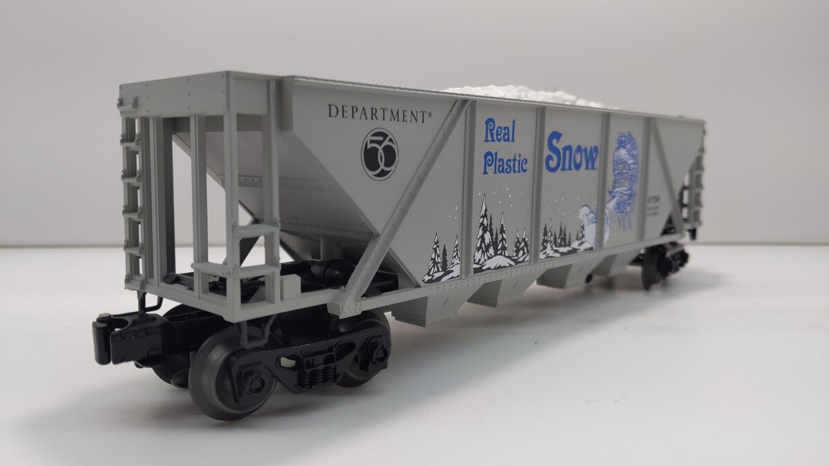 Lionel 6-52199 O Gauge Dept. 56 4-Bay Snow Hopper #6756 EX/Box
