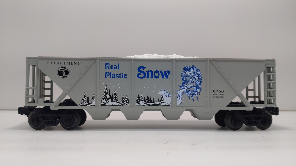 Lionel 6-52199 O Gauge Dept. 56 4-Bay Snow Hopper #6756 LN/Box