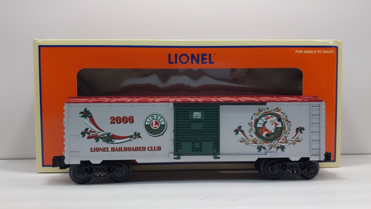 Lionel 6-29941 O Gauge LRRC 2006 Christmas Boxcar LN/Box