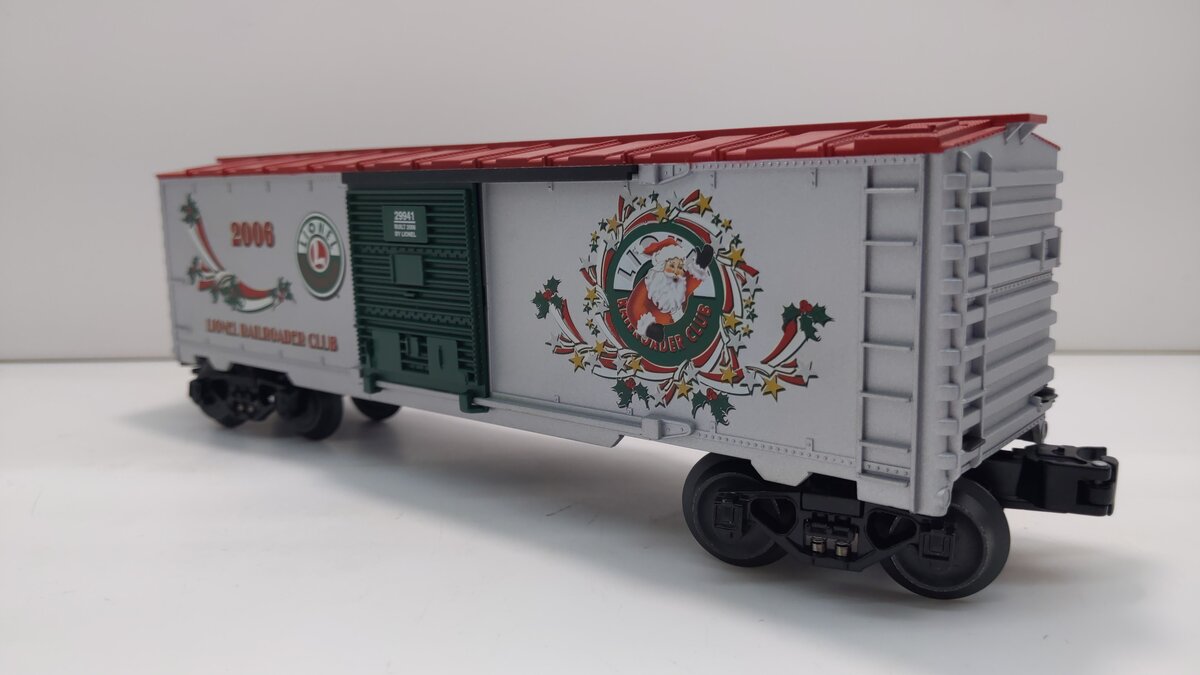 Lionel 6-29941 O Gauge LRRC 2006 Christmas Boxcar LN/Box
