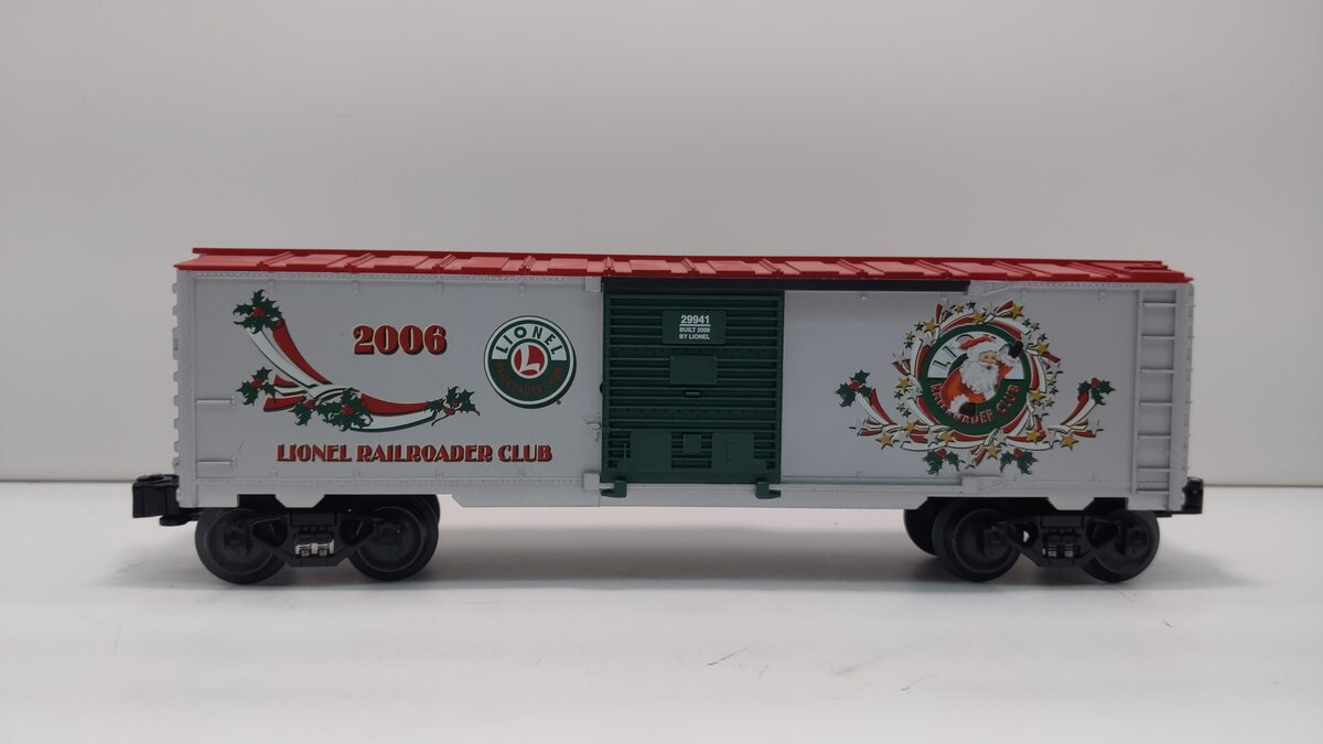 Lionel 6-29941 O Gauge LRRC 2006 Christmas Boxcar LN/Box