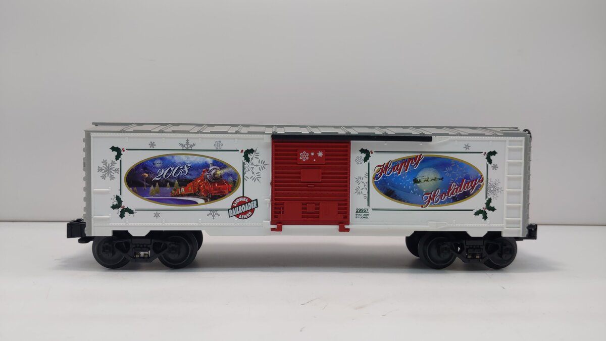 Lionel 6-29957 O Gauge 2008 LRRC Christmas Boxcar LN/Box