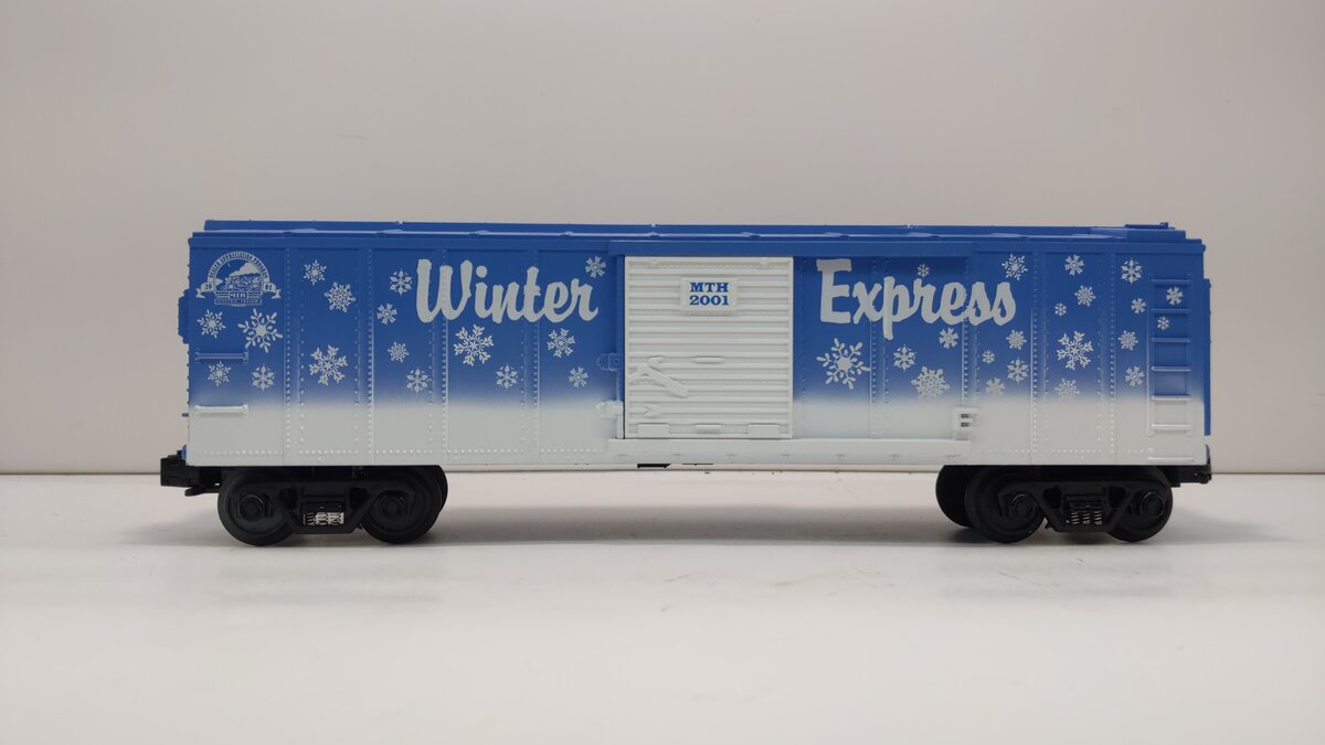 MTH 20-80003E O Gauge 2001 Christmas Boxcar (DAP) LN/Box