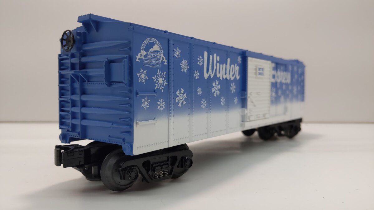 MTH 20-80003E O Gauge 2001 DAP Christmas Boxcar LN/Box