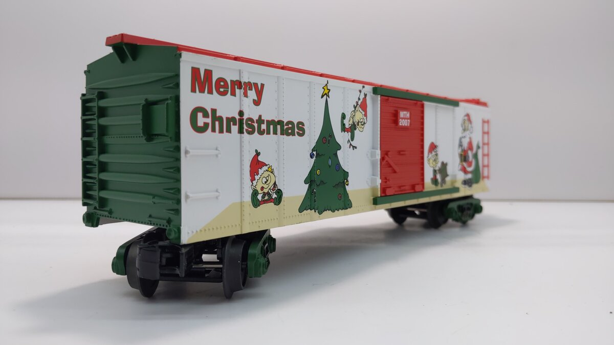 MTH 20-80007G O Gauge 2007 DAP Christmas Boxcar LN/Box