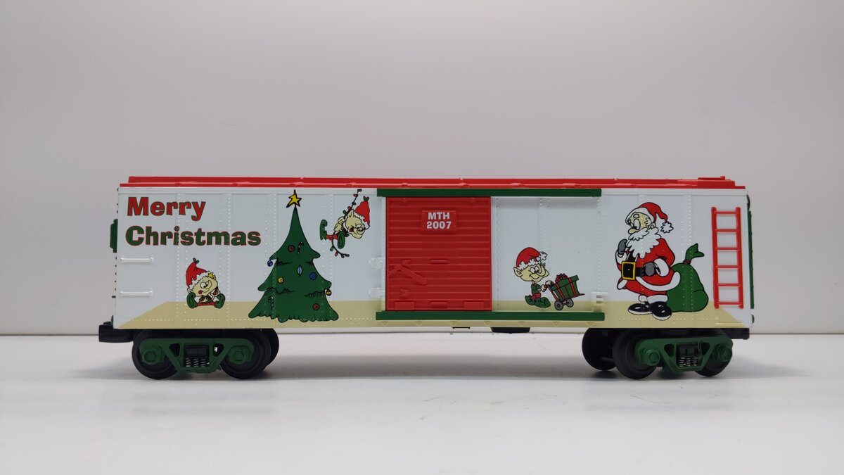 MTH 20-80007G O Gauge 2007 DAP Christmas Boxcar LN/Box
