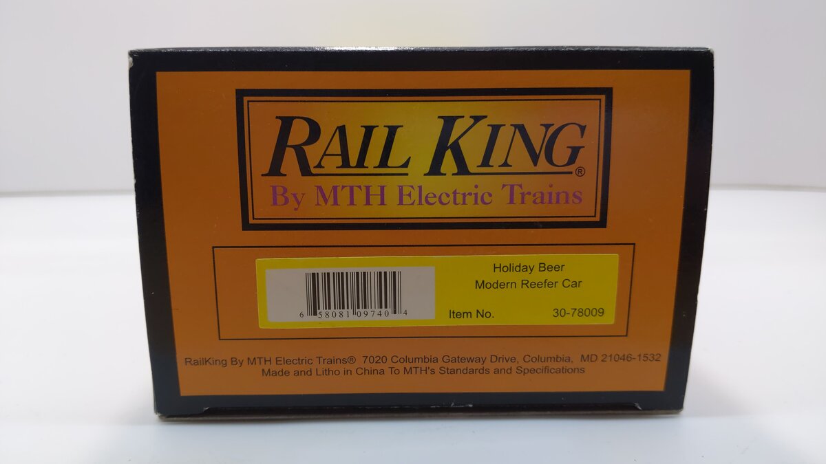MTH 30-78009 O Gauge Holiday Beer Reefer Car
