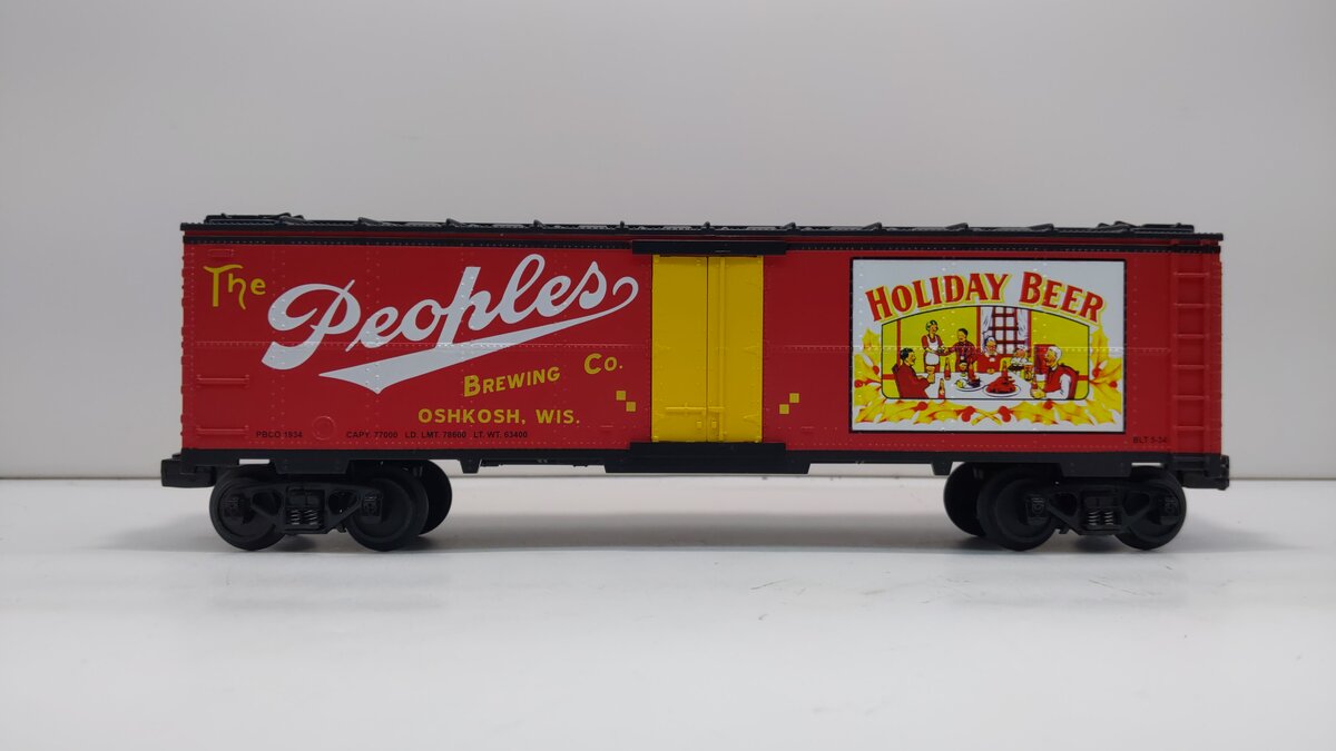 MTH 30-78009 O Gauge Holiday Beer Reefer Car