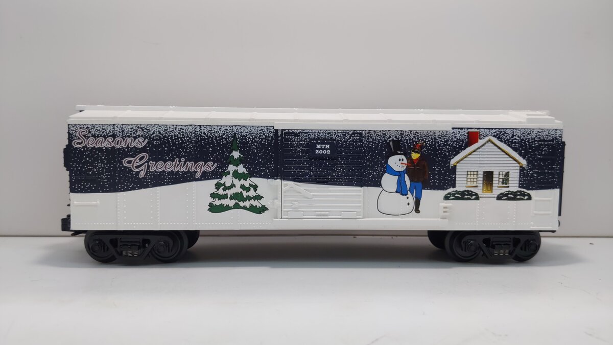 MTH 30-74038 O Gauge 2002 Holiday Boxcar LN/Box