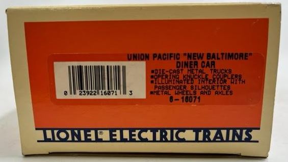 Lionel 6-16071 O Gauge Union Pacific 
