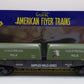 American Flyer 6-48543 S Scale Supplee Flatcar with Milk Containers LN/Box