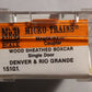 Micro-Trains 80000010 Nn3 D&RGW 30' Wood Sheathed Single Door Boxcar #3187 LN/Box