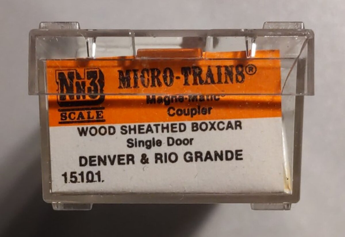 Micro-Trains 80000010 Nn3 D&RGW 30' Wood Sheathed Single Door Boxcar #3187 LN/Box