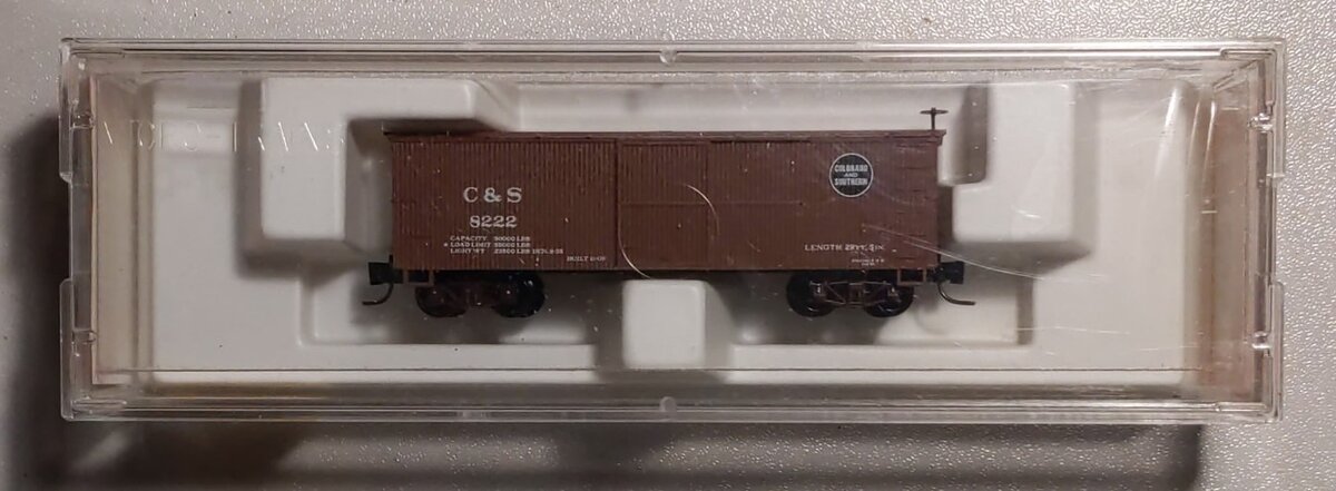 Micro-Trains 80000060 Nn3 Colorado & Southern 30' Wood Sheathed Boxcar #8222 LN/Box