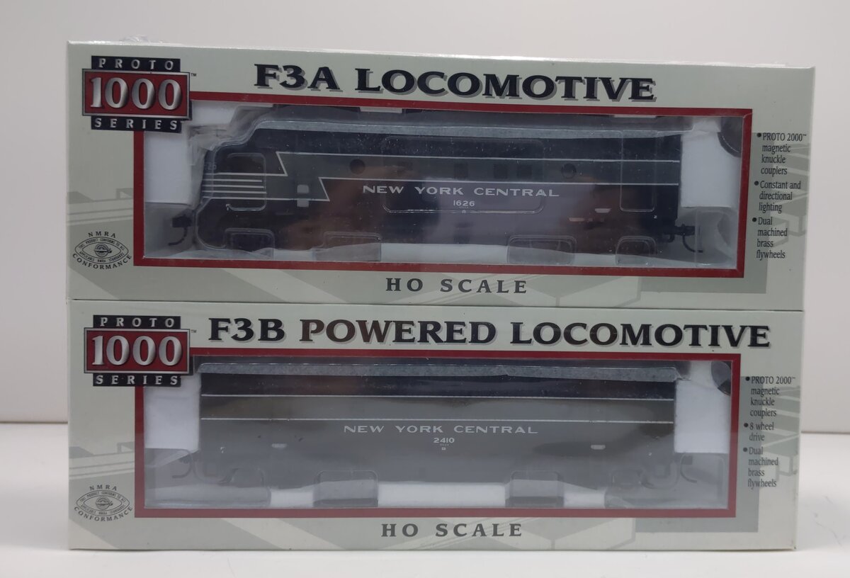 Proto 1000 30699 HO NYC F3 AB Diesel Locomotive Set #1626 & #2410 LN/Box