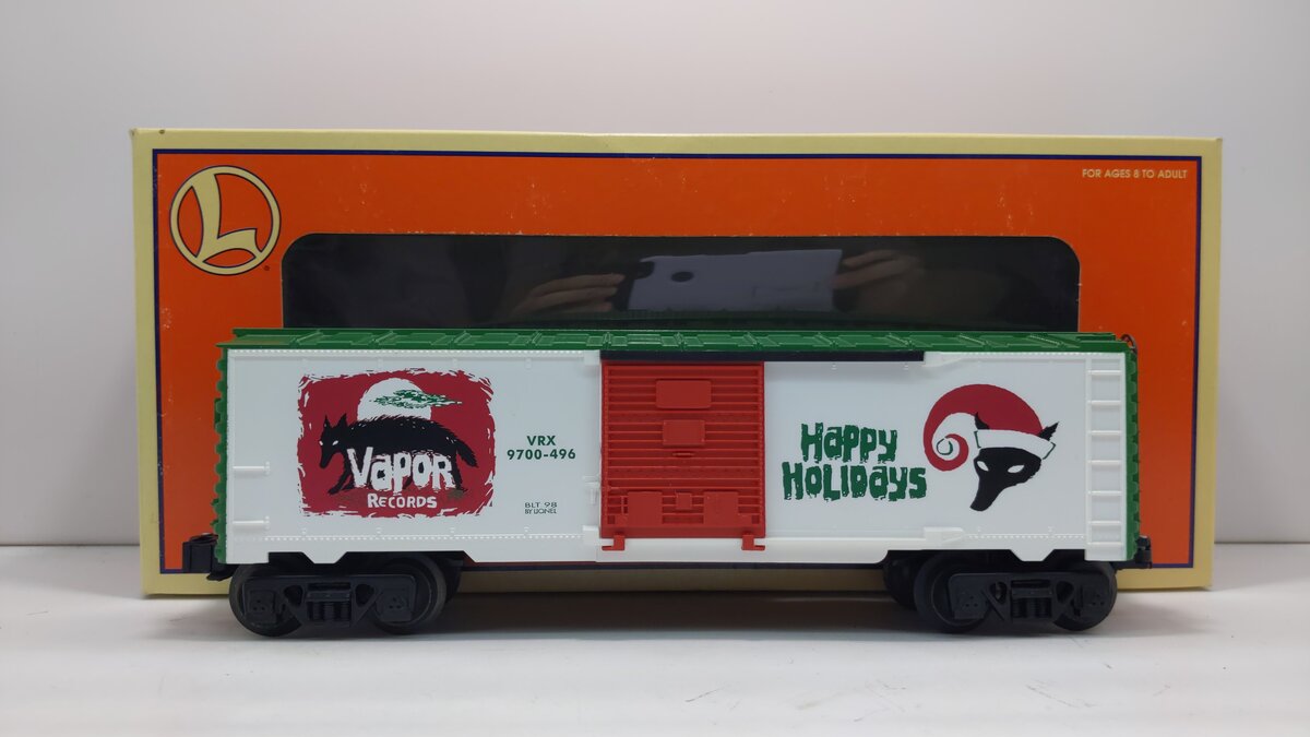 Lionel 6-26208 O Gauge Vapor Records Boxcar #9700-496 LN/Box