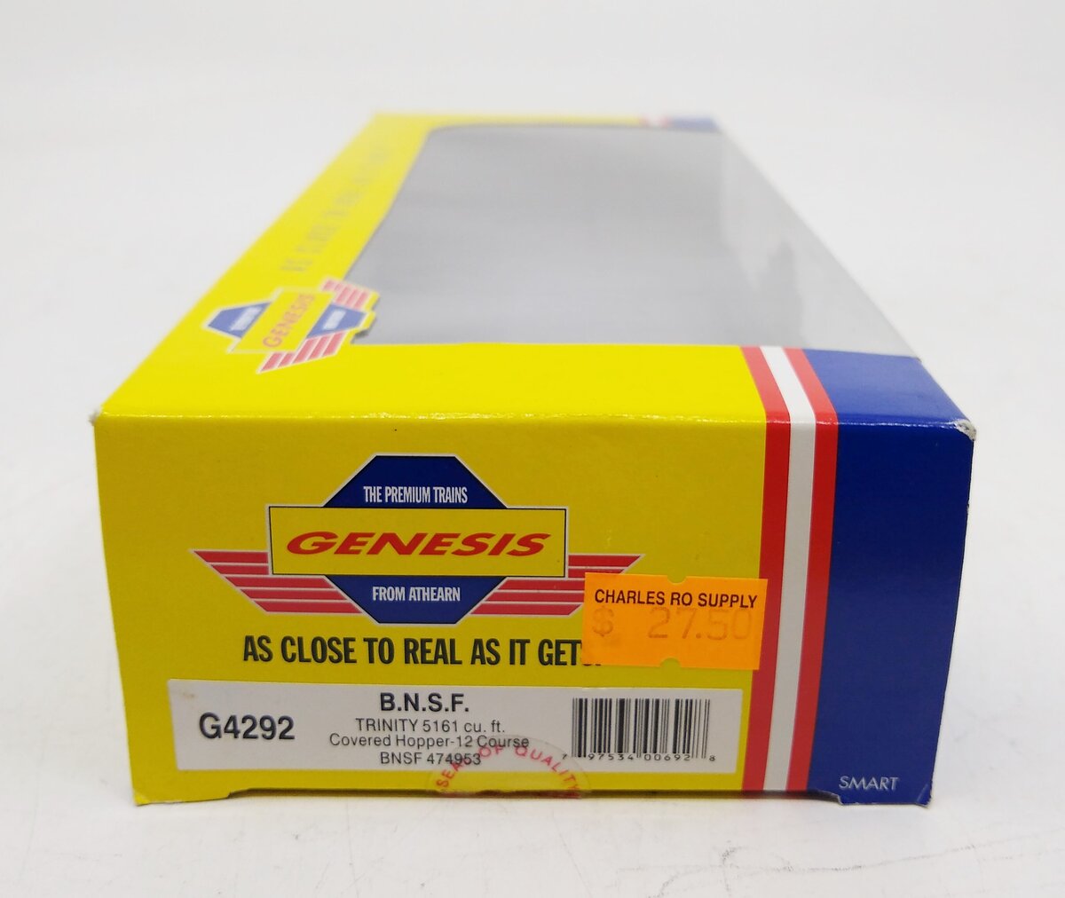 Athearn G4292 HO BNSF Trinity 5161 Cu. Ft. Covered Hopper #474953 NIB