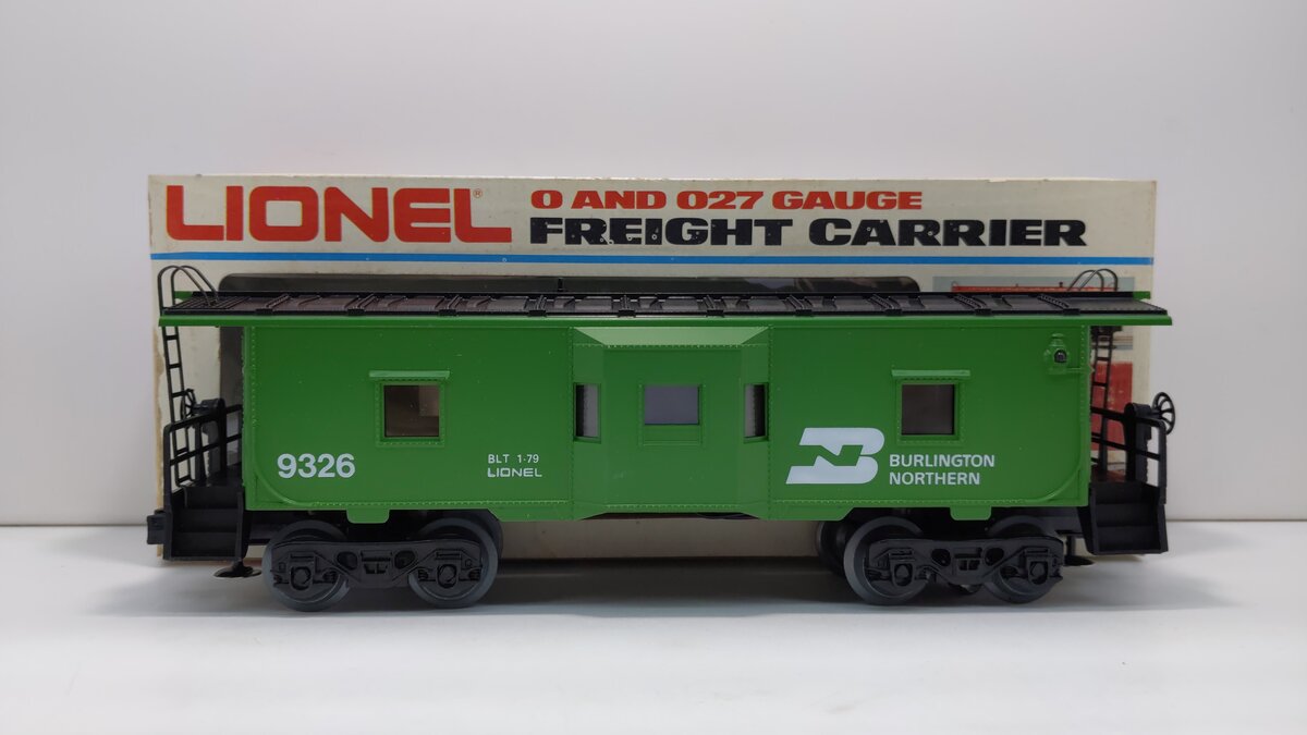 Lionel 6-9326 O Gauge Burlington Northern Bay Window Caboose LN/Box
