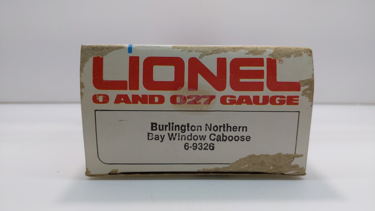 Lionel 6-9326 O Gauge Burlington Northern Bay Window Caboose LN/Box