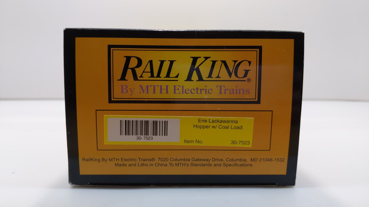 MTH 30-7523 Erie Lackawanna Hopper #33249 w/Coal Load EX/Box