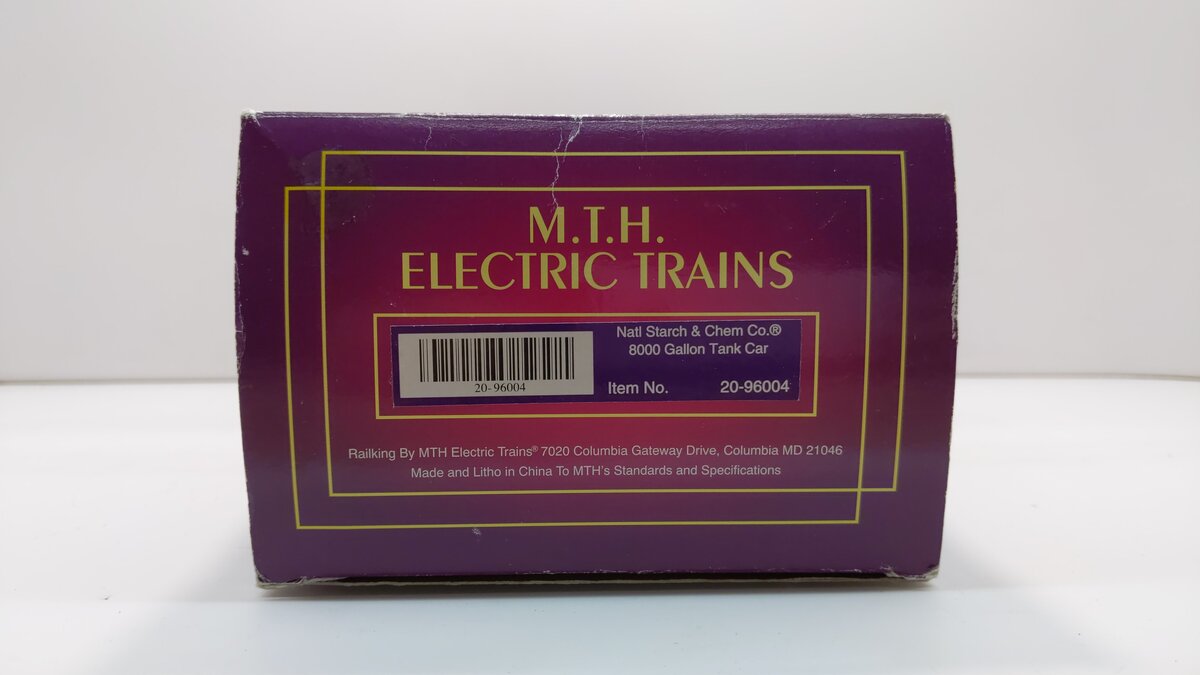 MTH 20-96004 O Gauge National Starch & Chemical Co. 8000 Gallon Tank Car #76910 LN/Box