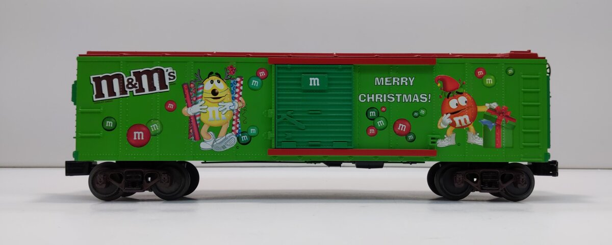 MTH 30-74537 O Gauge M&M's Christmas Boxcar #2009 LN/Box