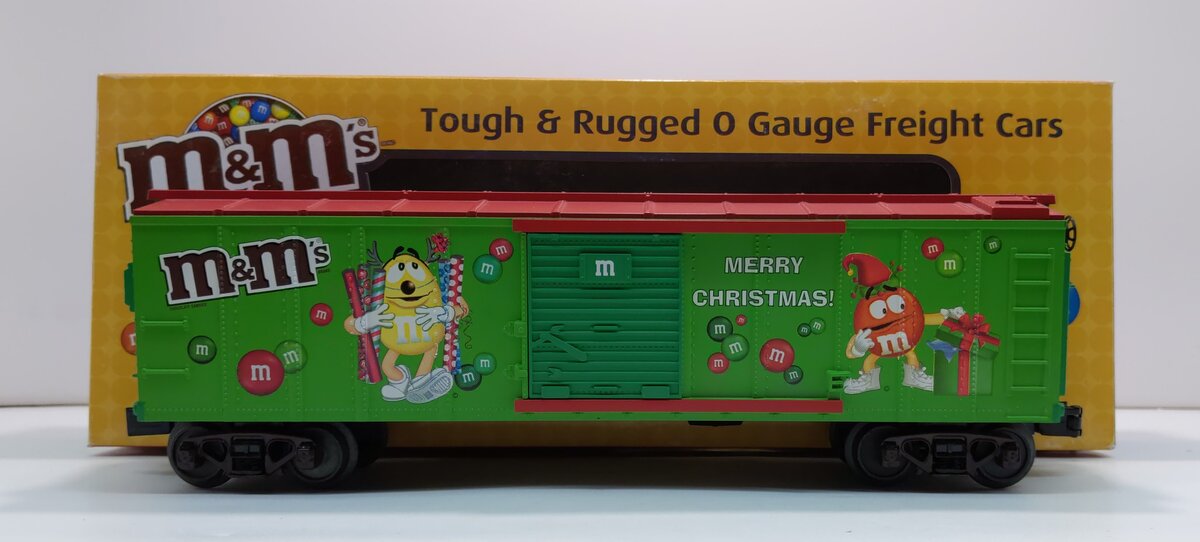 MTH 30-74537 O Gauge M&M's Christmas Boxcar #2009 LN/Box