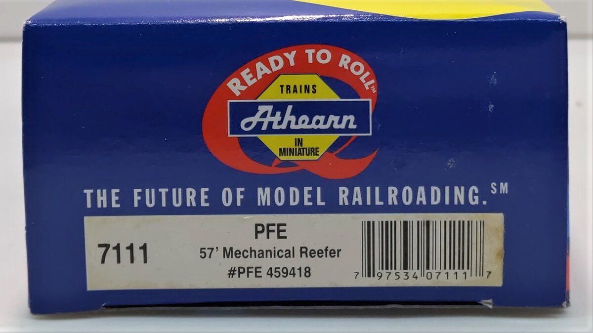 Athearn 7111 HO Pacific Fruit Express 57' Mechanical Reefer #459418