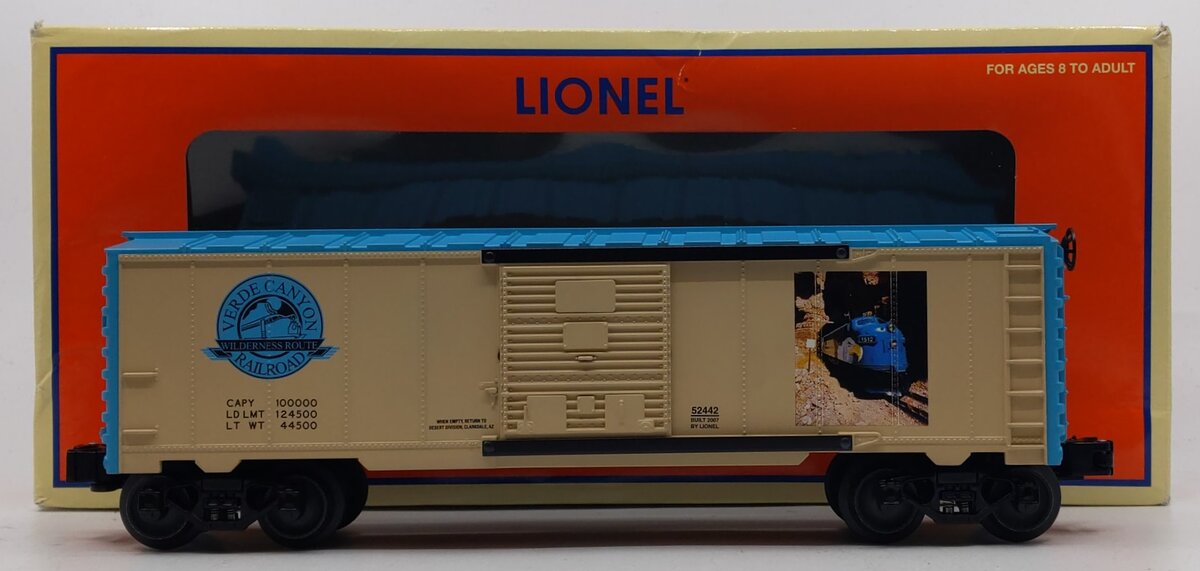Lionel 6-52442 O Gauge Desert Division TCA Verde Canyon Railroad Boxcar LN/Box