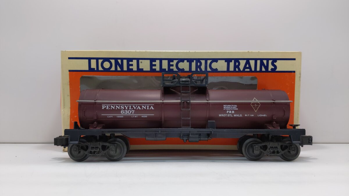 Lionel 6-6307 O Gauge Pennsylvania Single Dome Tank Car NIB