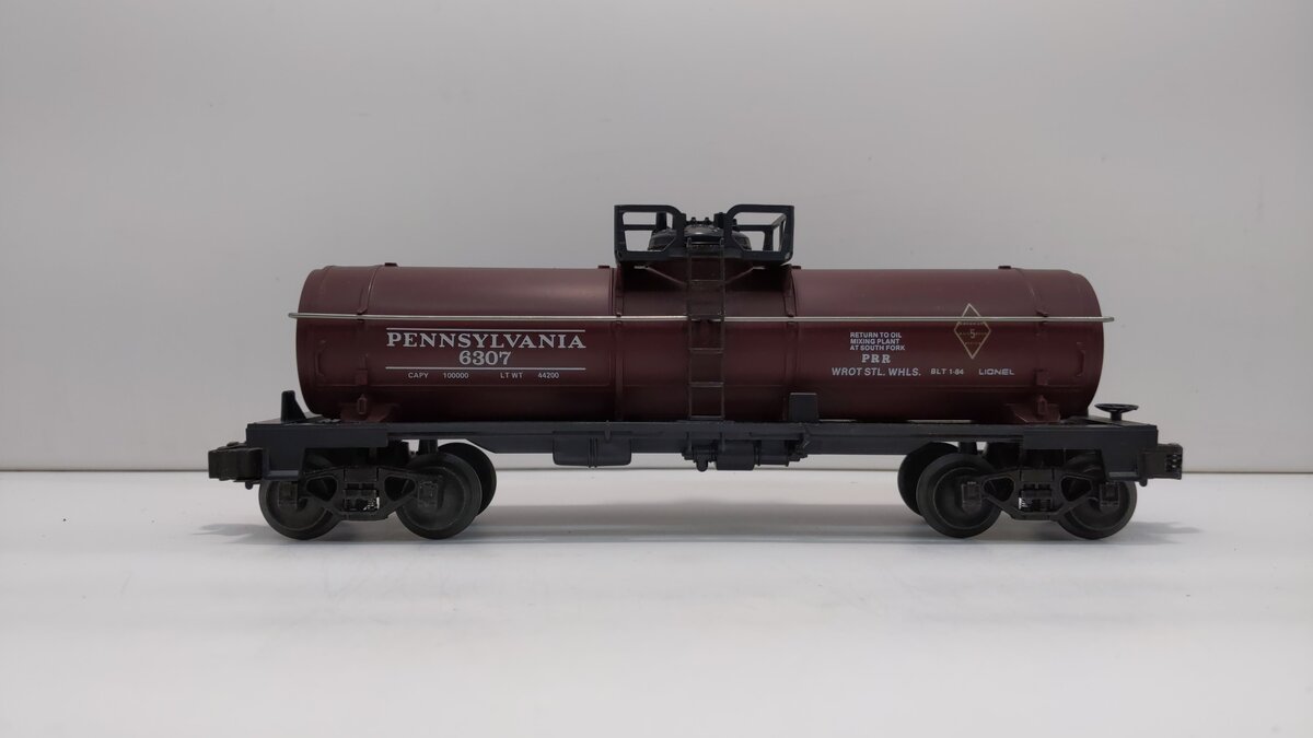 Lionel 6-6307 O Gauge Pennsylvania Single Dome Tank Car NIB
