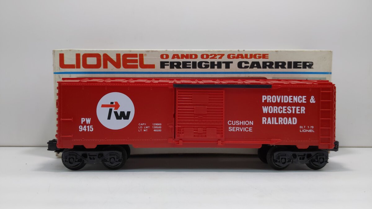 Lionel 6-9415 O Gauge Providence & Worcester Boxcar LN/Box