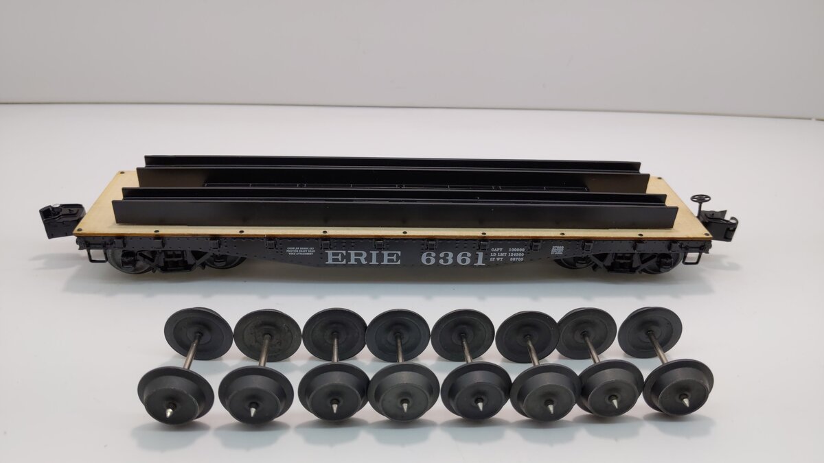 Lionel 6-27889 O Erie 40' Flatcar w/Wheel Load #6361 LN/Box