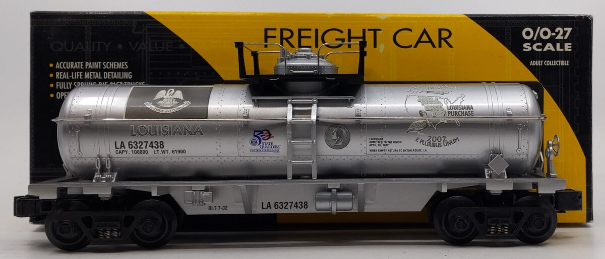 K-Line K632-7438 O Gauge Louisiana Quarter Tank Car LN/Box