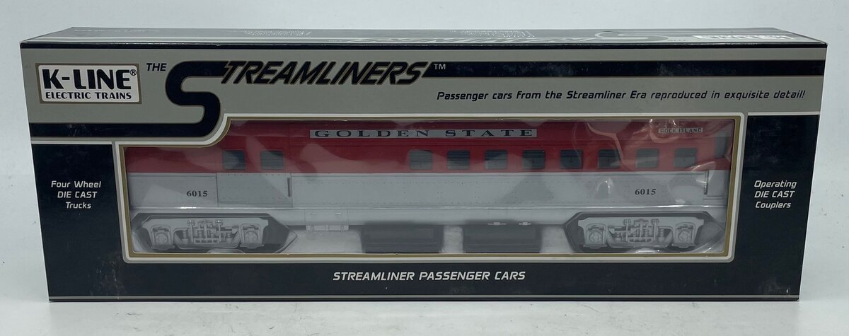 K-Line K6015 O Golden State 13.5" Streamliner Combine Car #6015 NIB