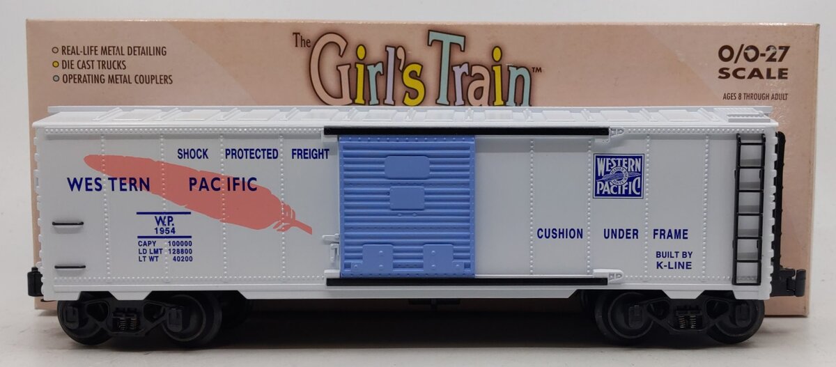 K-Line K641-2175 O Gauge Western Pacific Girls Train Boxcar #1954 LN/Box