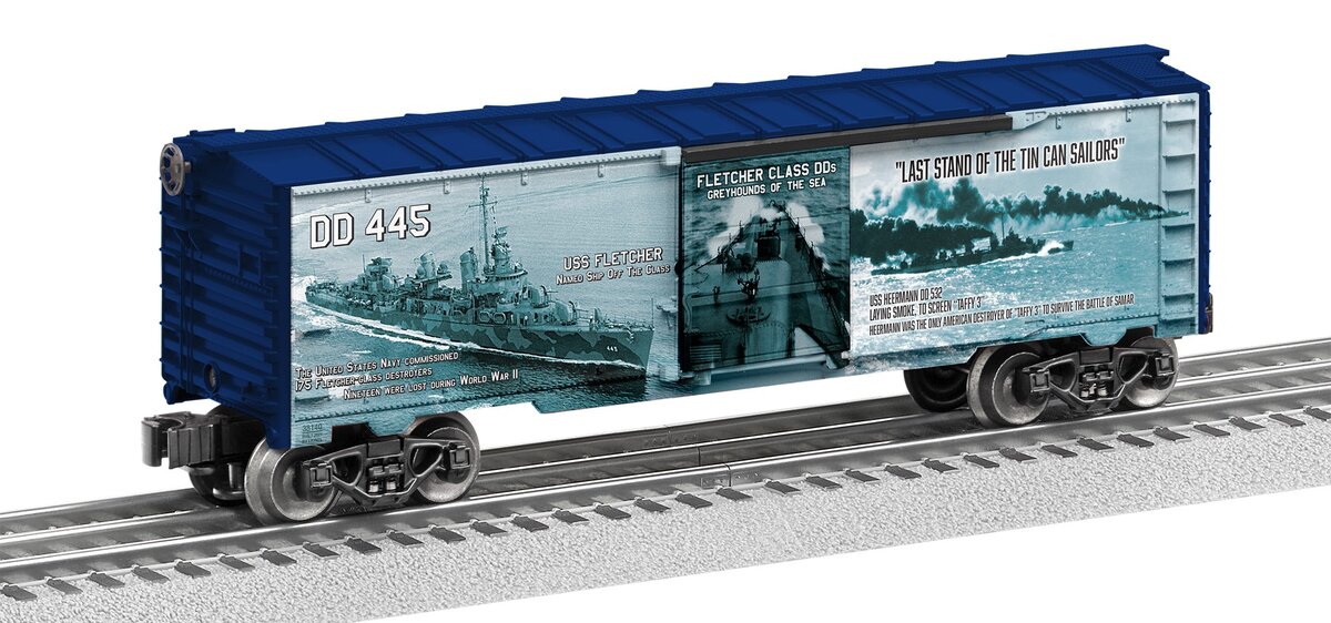 Lionel 2138140 O Gauge WWII Fletcher Class Destroyer Musa Boxcar