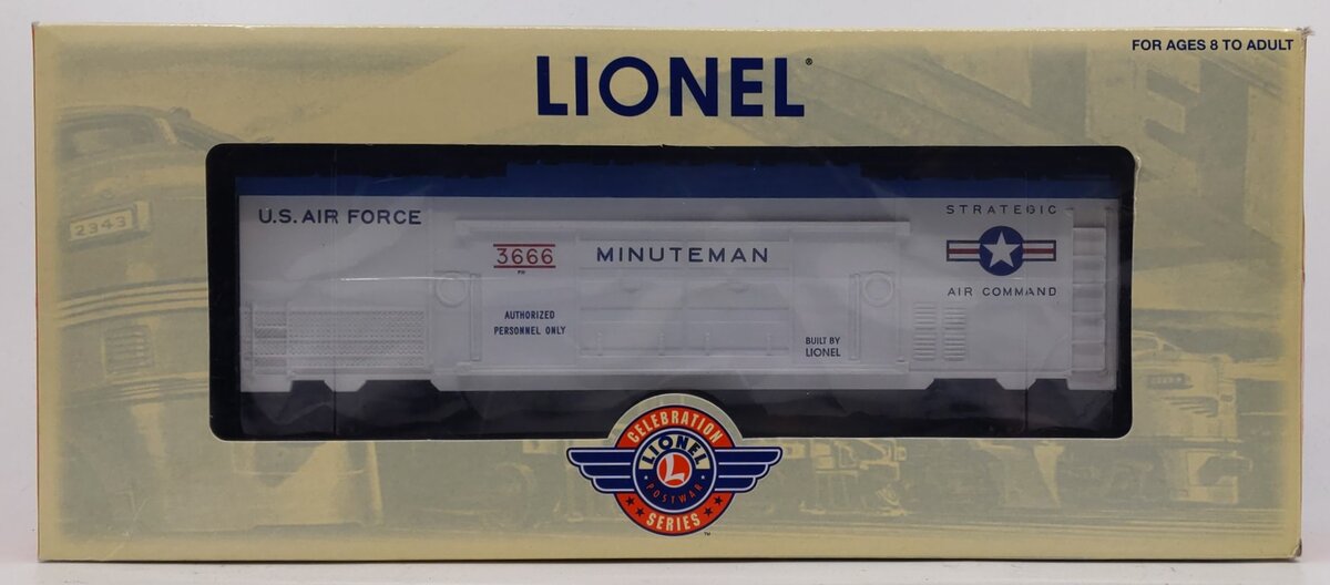Lionel 6-29828 O Gauge US Air Force "Minuteman" Cannon Firing Car #3666 LN/Box