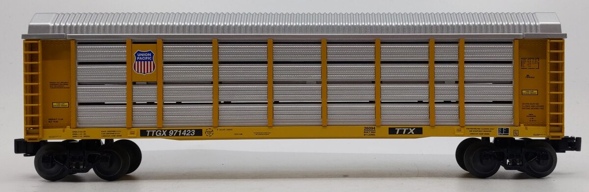 Lionel 6-26094 O Gauge Union Pacific Auto Carrier Car #971423 NIB