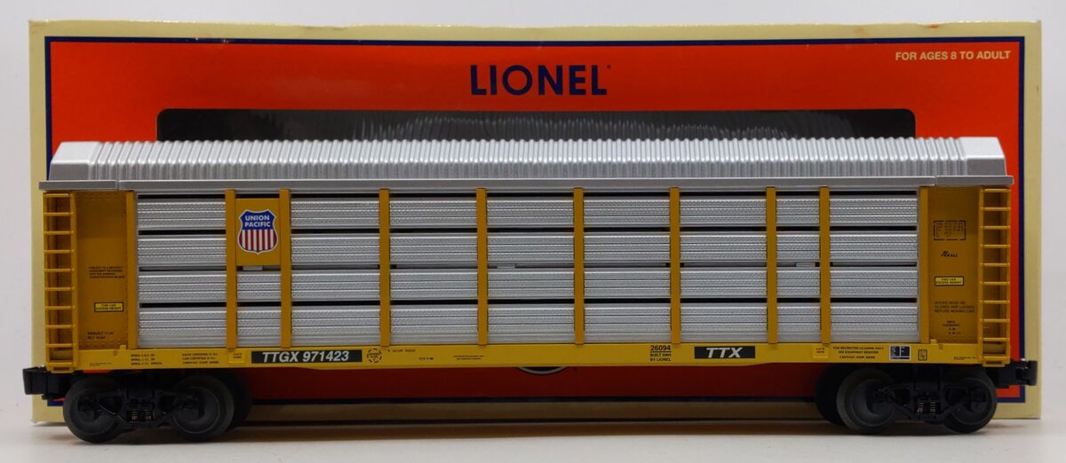 Lionel 6-26094 O Gauge Union Pacific Auto Carrier Car #971423 NIB