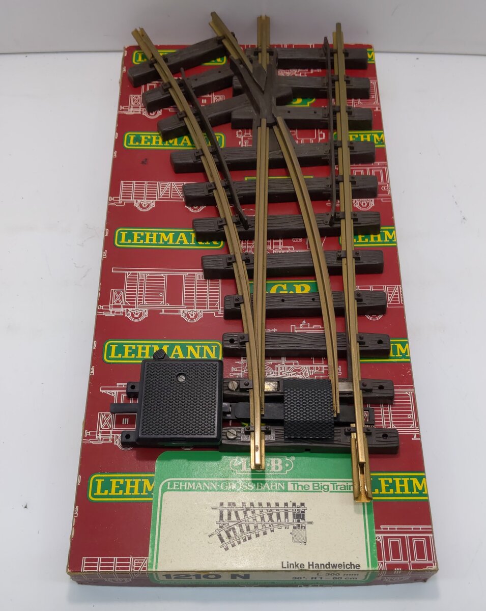 LGB 1210N G Left Hand Manual Switch Turnout LN/Box
