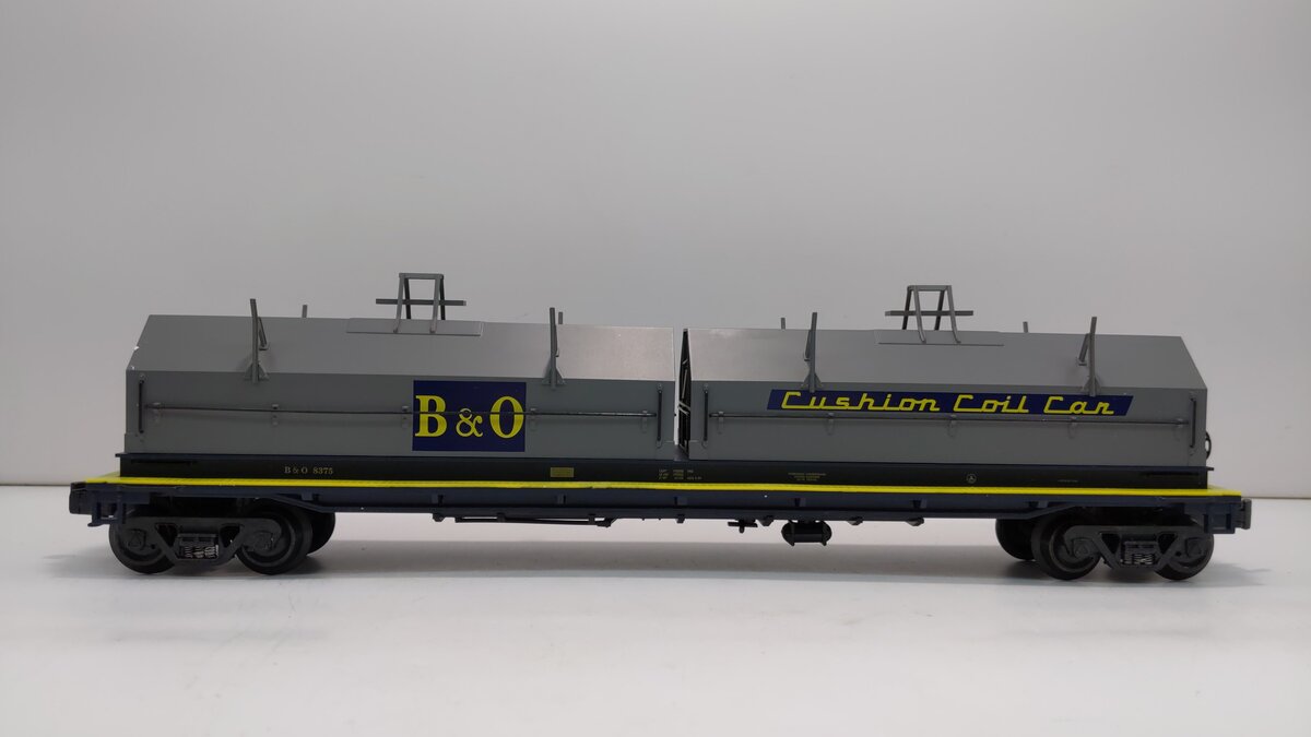 K-Line K676-1091 O Baltimore & Ohio Coil Car #8375 with Load LN/Box
