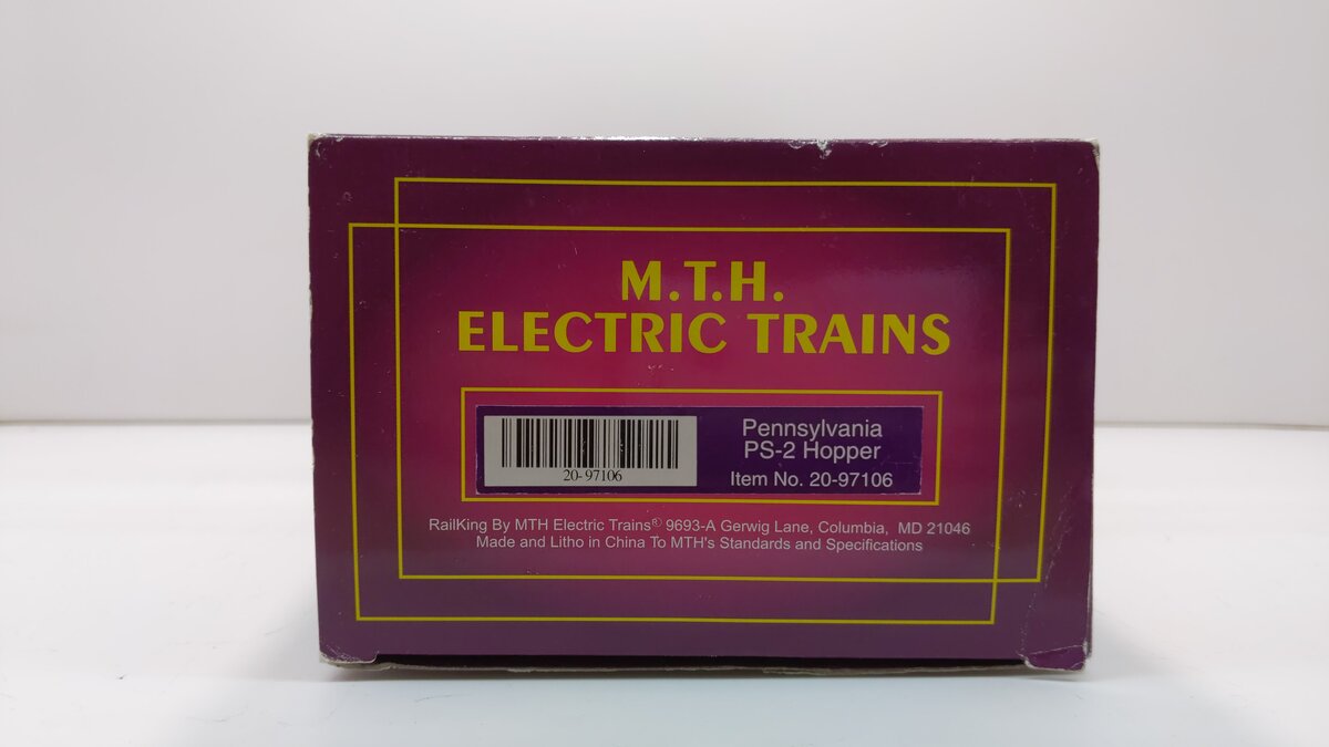 MTH 20-97106 O Gauge Pennsylvania Premier PS-2 Hopper Car #257128 LN/Box