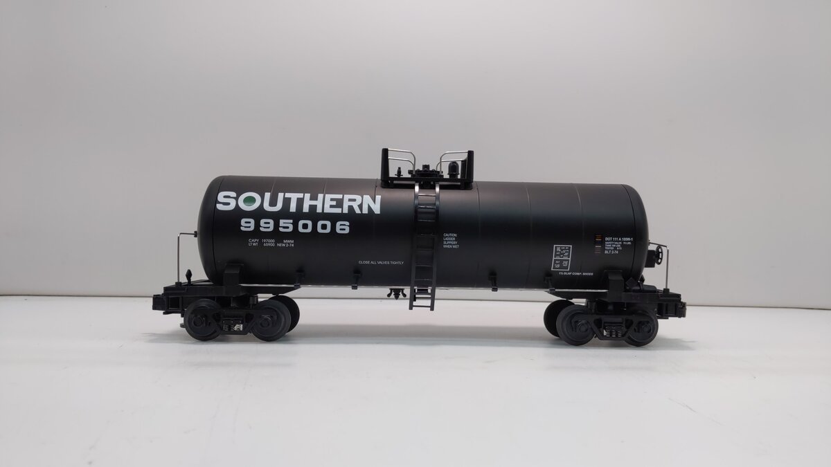 MTH 20-92009 O Gauge Southern Tank Car #995006 LN/Box