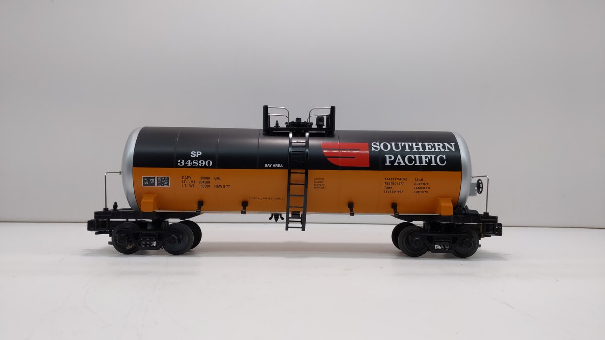 MTH 20-92006 O Gauge Southern Pacific Orange & Black Tank Car #34890 LN/Box