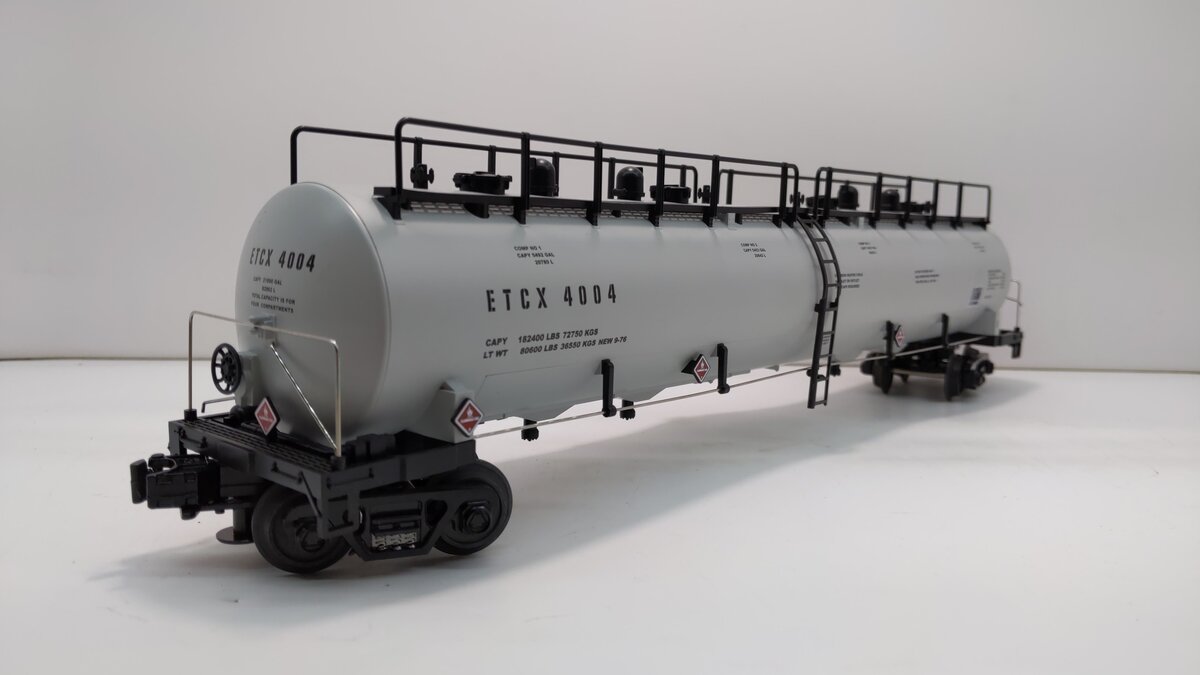 MTH 20-96011 O ETCX 20,000 Gallon 4-Compartment Tank Car #4004 LN/Box