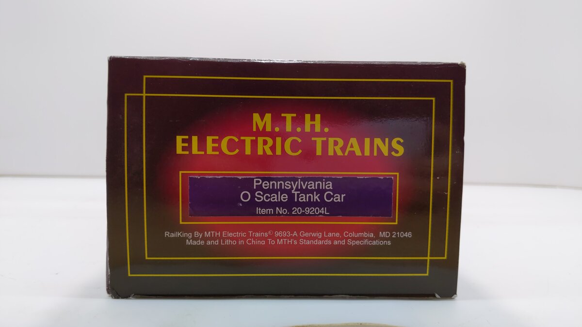 MTH 20-9204 O Pennsylvania Unibody Tank Car #6789 LN/Box